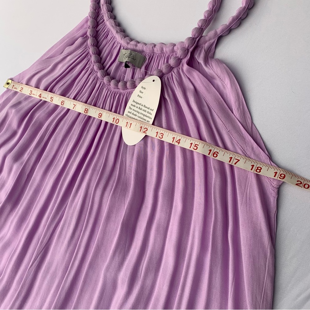 MeliaLei Women's Hawaiian Tie-Dye Maxi Dress Purple OSFA NWT - Picture 6 of 6